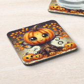 Dessous-de-verre Petit arbre Citrouille d'Halloween (Côté gauche)