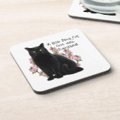 DESSOUS-DE-VERRE PETIT CHAT NOIR (Côté gauche)