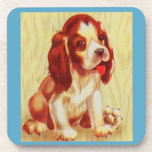 Dessous-de-verre petit chiot beagle mignon (Devant)
