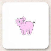 Dessous-de-verre Petit Cochon, Petit Cochon, Chien, Cochon Rose, An (Devant)