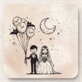 Dessous-de-verre Petit Couple Effrayant (Devant)