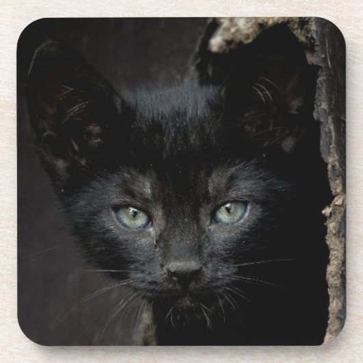 Dessous-de-verre Petit Kitty noir (Devant)