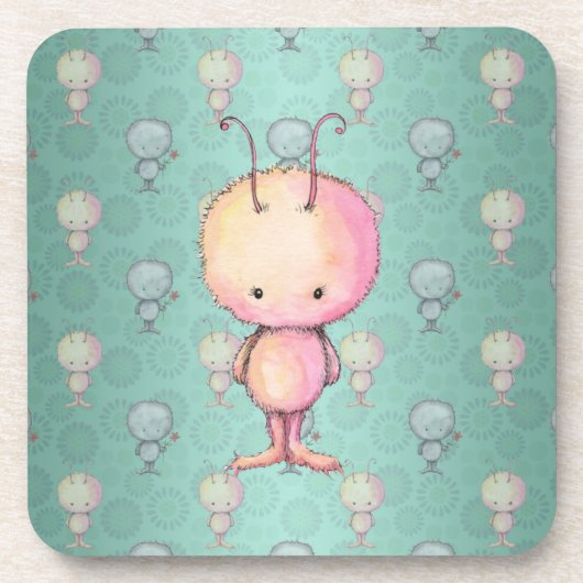 Dessous-de-verre Petit Monstre Mignon (Devant)