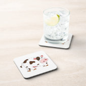 Dessous-de-verre Petit pain de vache Coaster (Côté Droit)