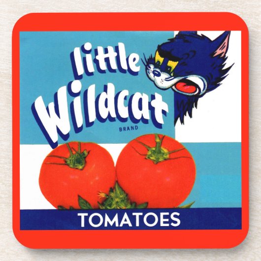 Dessous-de-verre Petites tomates Wildcat créer étiquette (Devant)