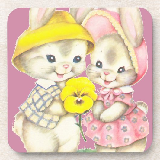 Dessous-de-verre Petits lapins (Devant)