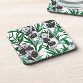 Dessous-de-verre Petits panda sur (Côté gauche)