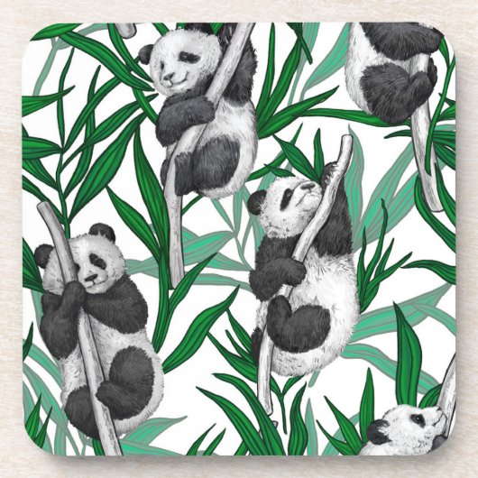 Dessous-de-verre Petits panda sur (Devant)