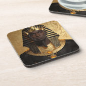 Dessous-de-verre Pharaoh Energy — Roi Ancien Africain Art Moderne (Côté gauche)