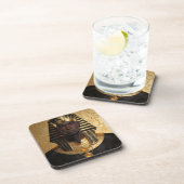 Dessous-de-verre Pharaoh Energy — Roi Ancien Africain Art Moderne (Côté Droit)