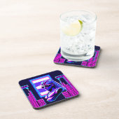 Dessous-de-verre Pharaon Synthwave (Côté Droit)