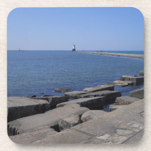 Dessous-de-verre Phare de North Pierhead, Ludington, MI