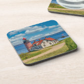 Dessous-de-verre Phare de West Quoddy Head, Lubec, Maine (Côté gauche)