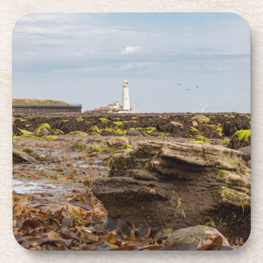 Dessous-de-verre phare de Whitley Bay (Devant)