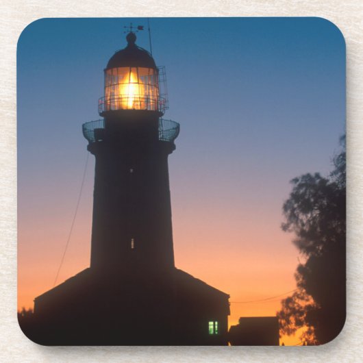 Dessous-de-verre Phare, Robben Island, Le Cap 2 (Devant)
