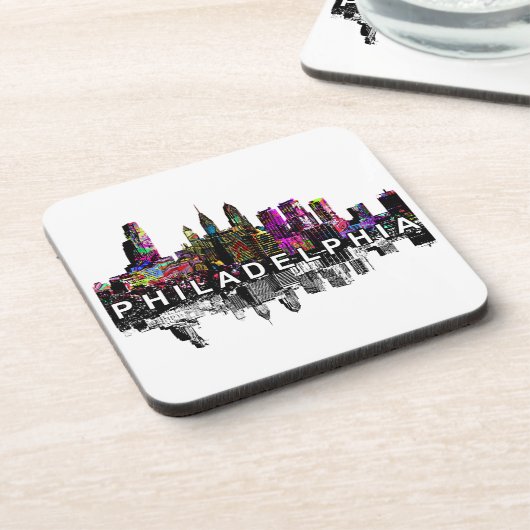 Dessous-de-verre Philadelphie en graffiti Beverage Coaster (Côté gauche)