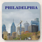 Dessous-de-verre Philadelphie Skyline de la promenade fluviale (Devant)