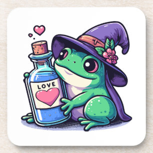 Dessous-de-verre philtre d'amour kawaii sorcier