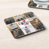 Dessous-de-verre Photo Collage "Happy Fête des pères" Hard Plastic  (Côté gauche)