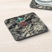 Dessous de verre photo d'arrêt de la lave (Côté gauche)