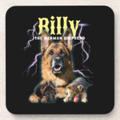 Dessous-de-verre Photo de chien personnalisée Bootleg tendance 90s (Devant)