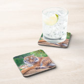 Dessous-de-verre Photo de tigre étonnante (Côté Droit)