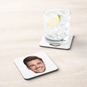 Dessous-de-verre Photo de visage personnalisé