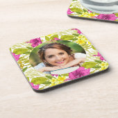 Dessous-de-verre Photo florale colorée (Côté gauche)