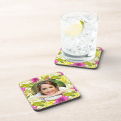 Dessous-de-verre Photo florale colorée (Côté Droit)