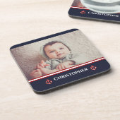 Dessous-de-verre Photo Personnalisée Marine Marine Bleu Rouge Blanc (Côté gauche)