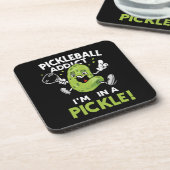 Dessous-de-verre Pickleball-amusant (Côté gauche)