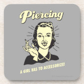 Dessous-de-verre Piercing : Une fille doit s'adapter (Devant)