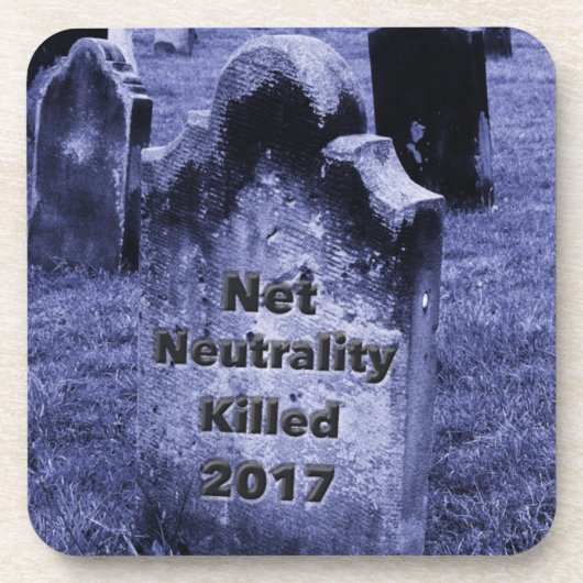 Dessous-de-verre Pierre d'entrée de neutralité Net RIP (Devant)