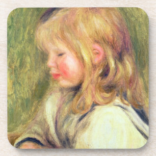 Dessous-de-verre Pierre un enfant de Renoir dans une lecture