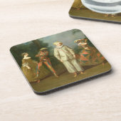 Dessous-de-verre Pierrot et harlequin (Côté gauche)