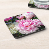 Dessous-de-verre Pies roses et blanches (Côté gauche)