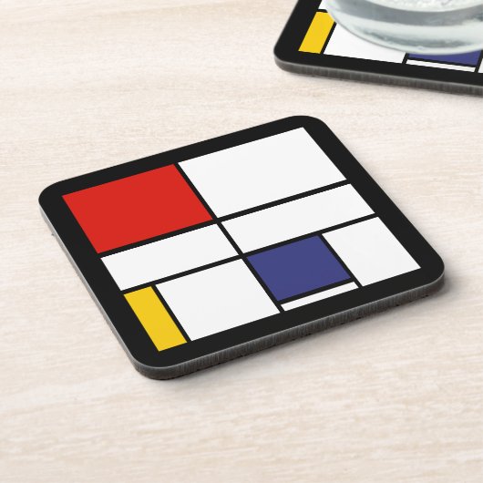Dessous-de-verre Piet Mondrian, Composition C (Côté gauche)