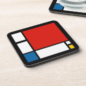 Dessous-de-verre Piet Mondrian, Composition ii (Côté gauche)