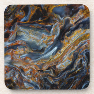 Dessous-de-verre Pietersite tachetée noire