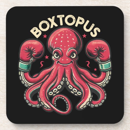 Dessous-de-verre Pieuvre Boxeuse - Boxtopus (Devant)