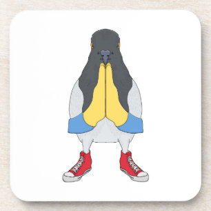 Dessous-de-verre Pigeon avec chaussures