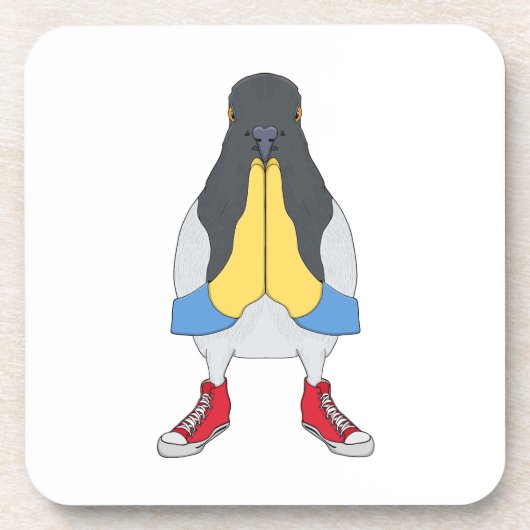 Dessous-de-verre Pigeon avec chaussures (Devant)
