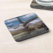 Dessous-de-verre Pilote - avion - le B-29 Superfortress (Côté gauche)