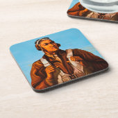 Dessous-de-verre Pilotes d'aviation afro-américains de 2ÈME GUERRE  (Côté gauche)