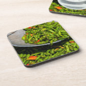 Dessous-de-verre Piments en vente au marché (Côté gauche)