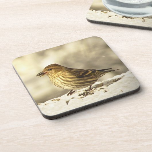 Dessous-de-verre Pine Siskin (Côté gauche)