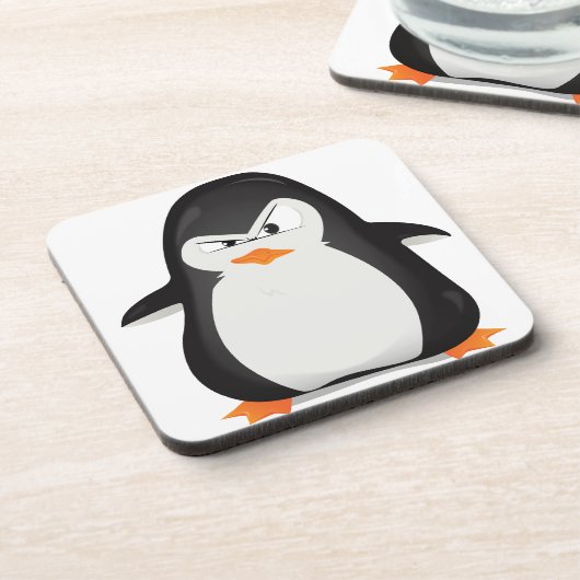 Dessous-de-verre Pingouin fâché (Côté gauche)