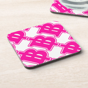 Dessous-de-verre PINK BAHT SIGNER ฿ Thai Devise ฿