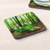 Dessous-de-verre Pink Lady Slipper sauvage orchidée (Côté gauche)