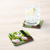 Dessous-de-verre Pink Lady Slipper sauvage orchidée (Côté Droit)